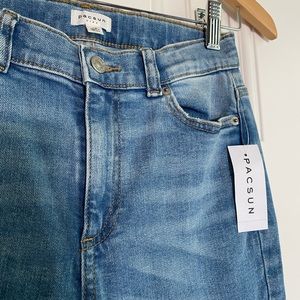 PacSun Kids Flare Jeans Raw Hem Sz 12 Color Light Blue NWT